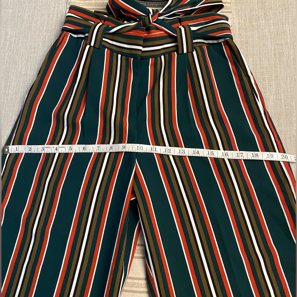 Express High Rise Wide Leg Striped Pants - Picture 12 of 14
